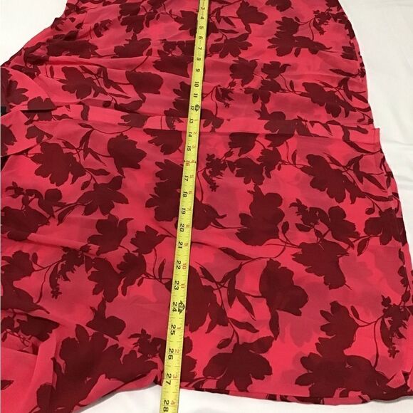 Lumiere Pink Blouse Floral Print Oversized Sheer New Size Large - Picture 8 of 12